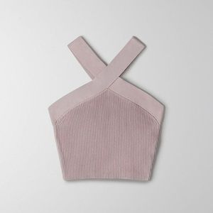 BNWT Aritzia Babaton Sculpt Knit Criss Cross Cropped Tank “LEXICON”